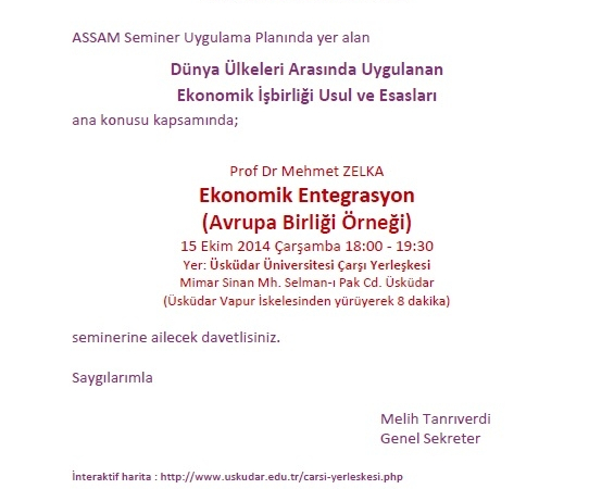 Ekonomik Entegrasyon (AB Örneği) / Prof Dr Mehmet Zelka