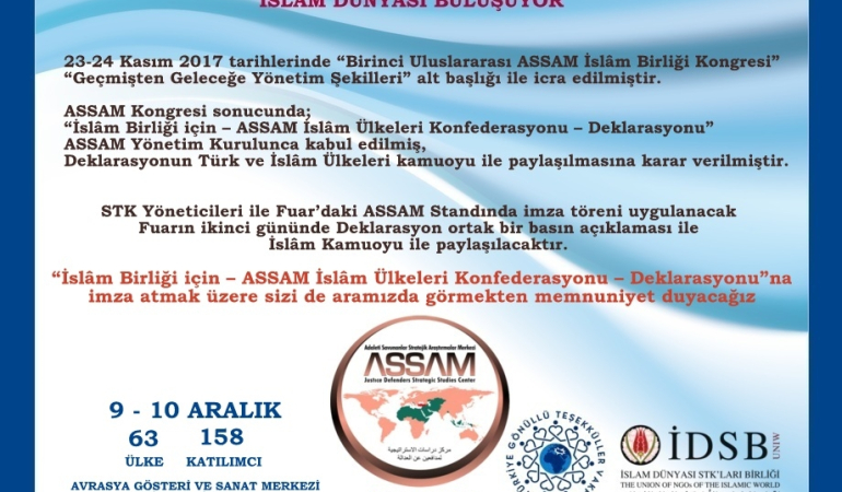 İslam Ülkeleri Konfederasyonu Deklarasyonu 2. Uluslararası STK Fuarında